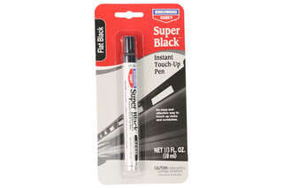 Birchwood Casey Super Black Touch-Up Pen in Flat Black has an easy-to-use applicator to reduce mess